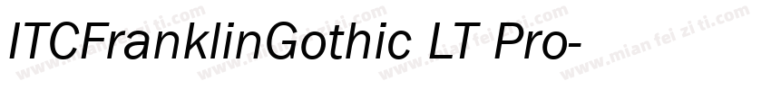 ITCFranklinGothic LT Pro字体转换
